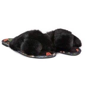 NWT Johnny Was Ardell Fur Slippers